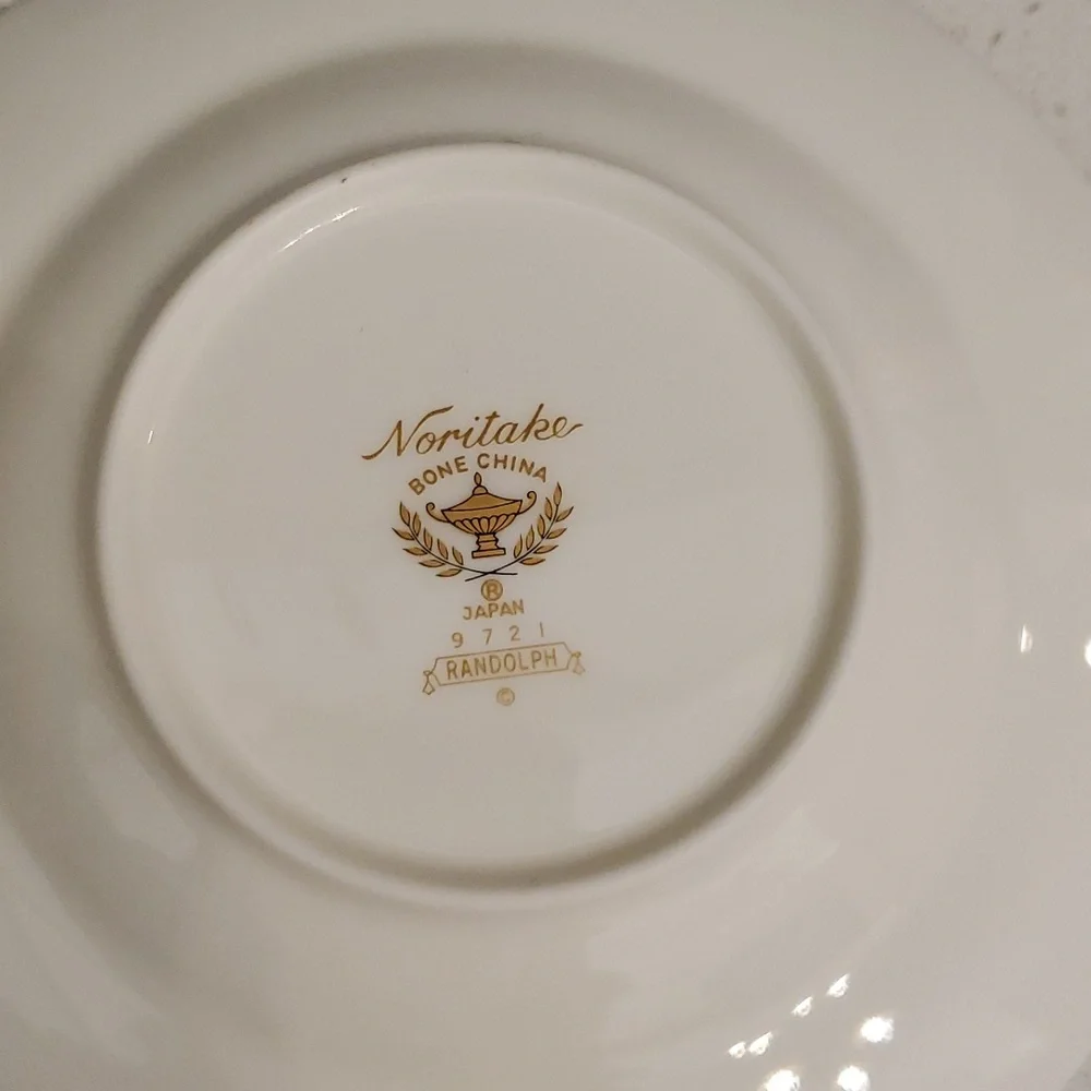Noritake Randolph Footed Tea Cup & Saucer Japan